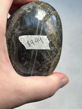 Load image into Gallery viewer, Black Moonstone Palm Stone
