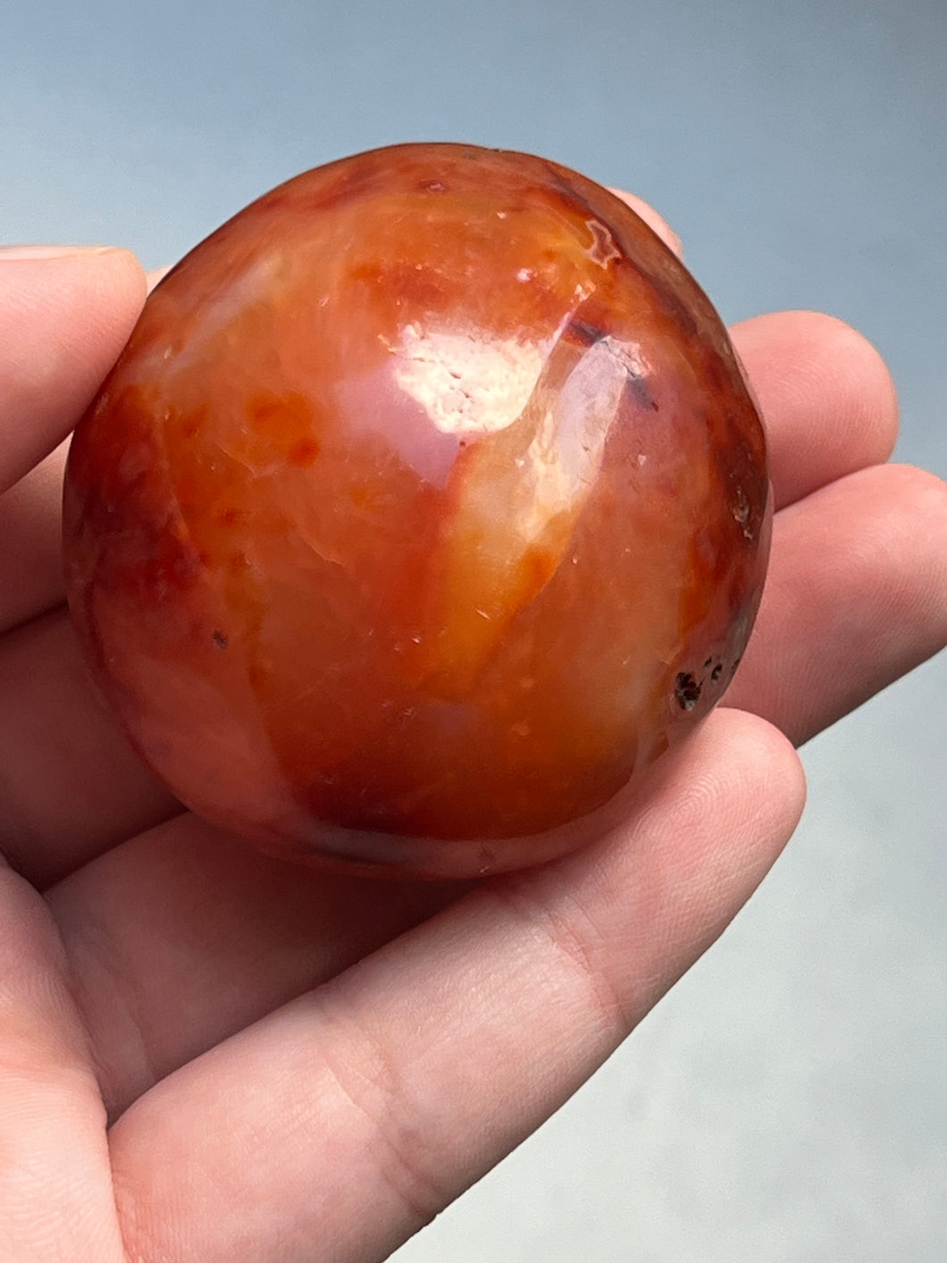 Carnelian Palm Stone A