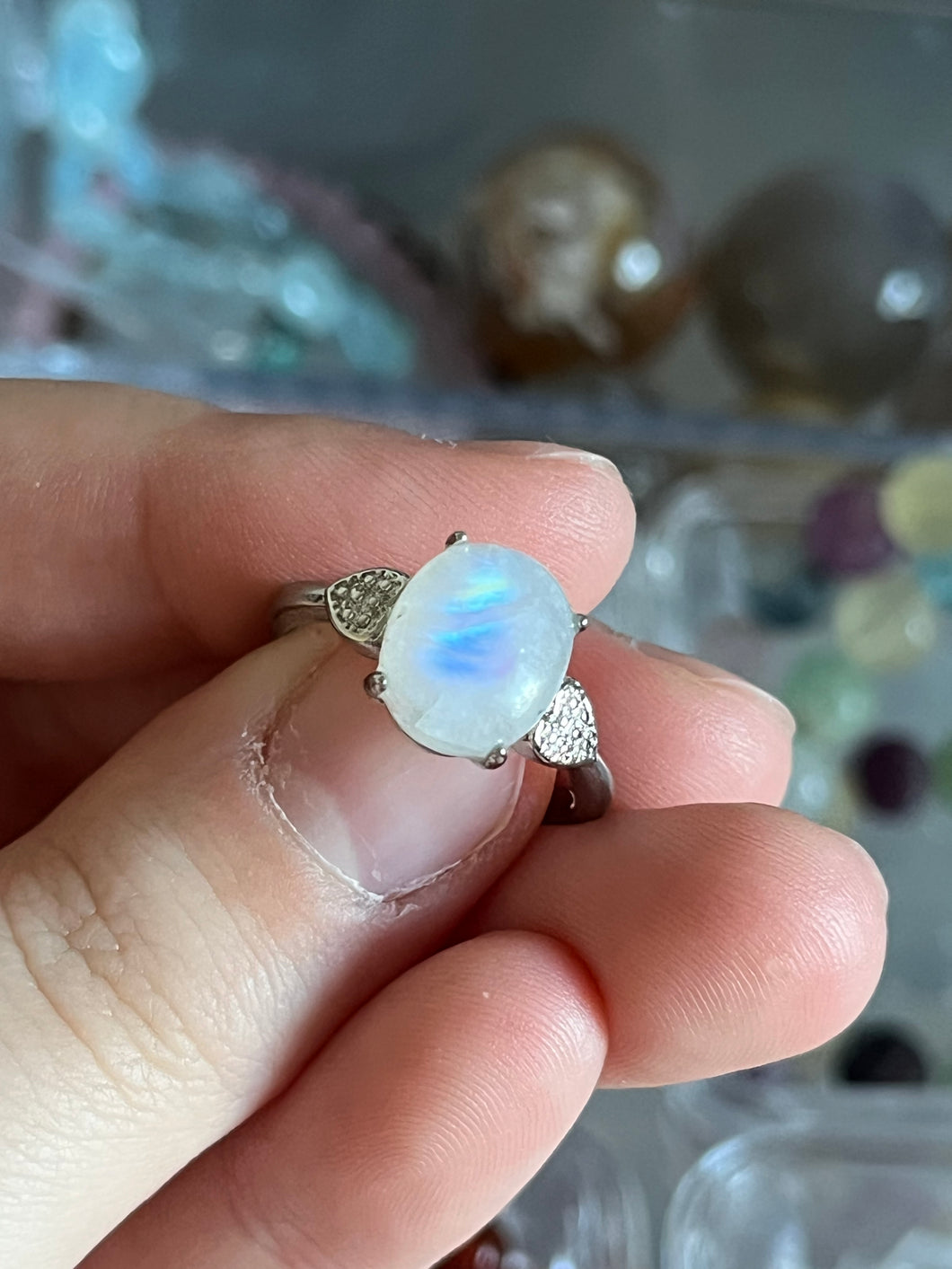 Moonstone Ring Size 8